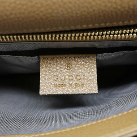 Gucci Zumi Flap Small Grainy Leather Shoulder Bag Brown 576388 - Picture 13 of 14